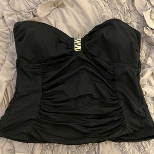 Black bandeau tankini top. White House Black Market